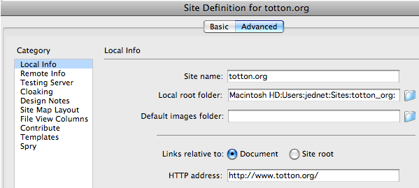 site definition